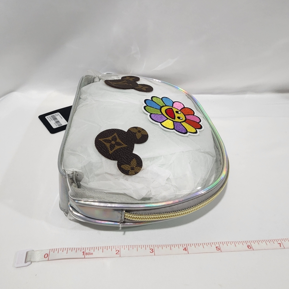 Louis Vuitton Mickey Marakami Holographic Silver Cosmetic Bag - Picture 4 of 11